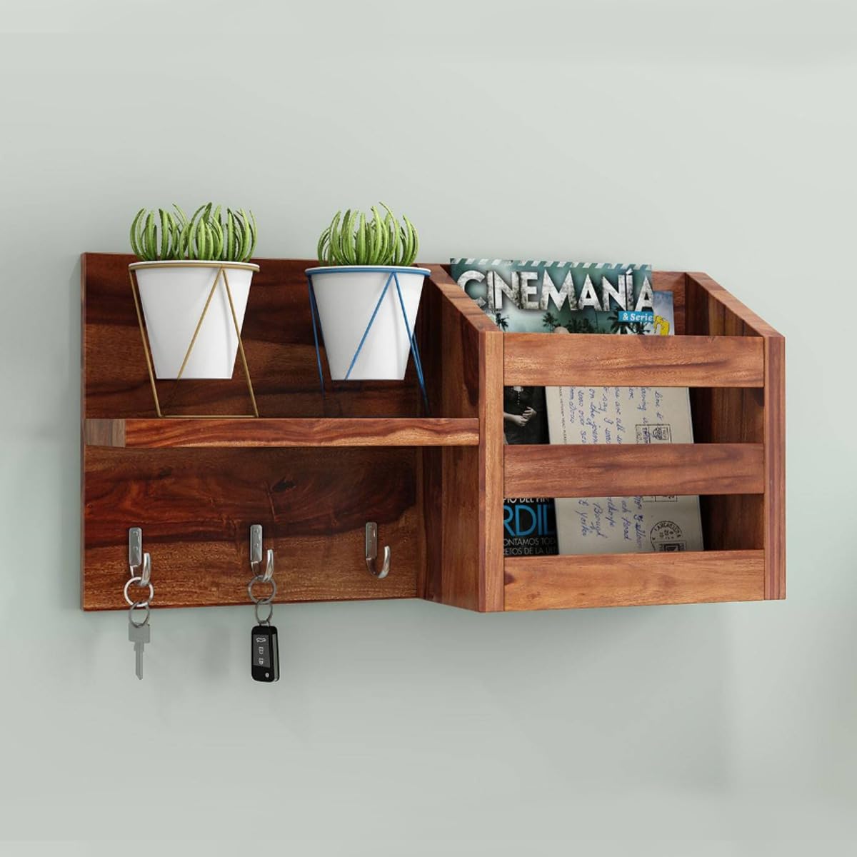 Wooden Key Stand - Wall Key Holder -7