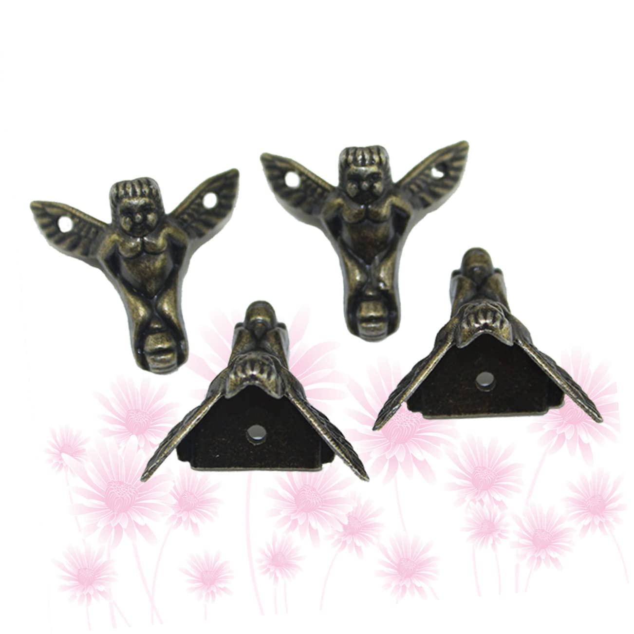 FR 2 Inches (Set of 4) Plastic - Brown Furniture Legs