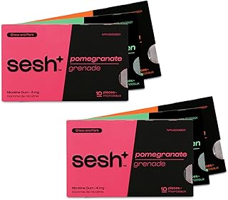 Sesh+ Nicotine Gum - Mixed Flavour - 6-Pack - 4mg