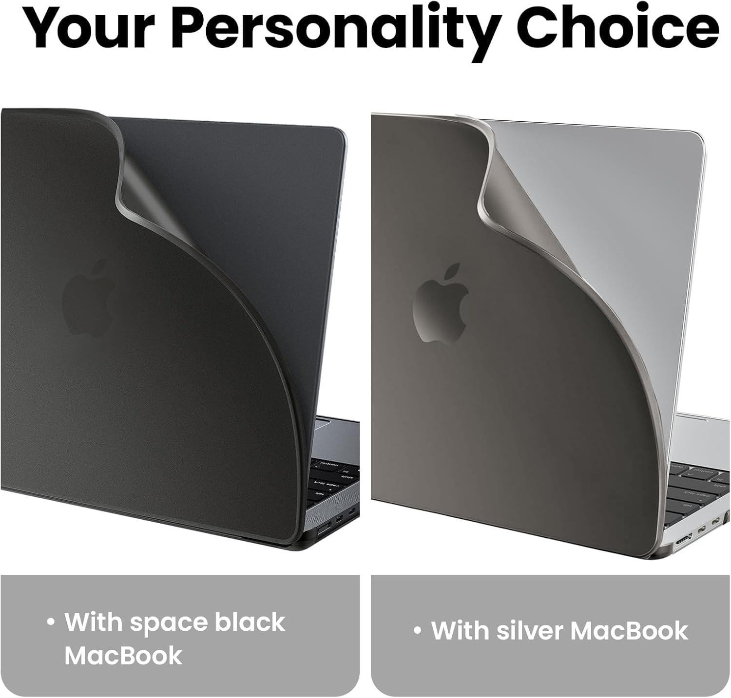 BlueSwan PP Coque MacBook Pro 14 Pouces 2026-2021 M5 M4 M3 M2 M1 Pro Max, Étui Protection Durable Anti-Rayures Noir