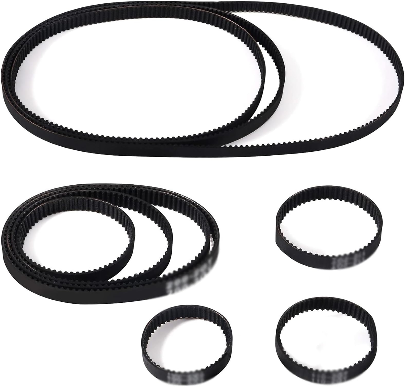 THE WHITE SHOP 10Pcs 2GT Timing Belt 6mm Width Closed Loop Rubber Belt 142mm Width 6mm Timing Bel for 3D Printer Motor Belt