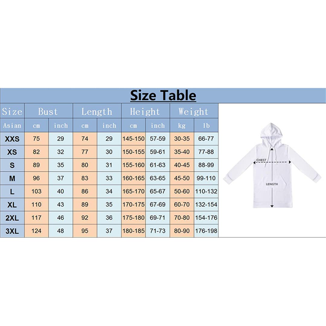 Femmes 3D Animal Print Oversized Hoodie Dress Kawaii Casual Long Sweat Plus Size Survêtement