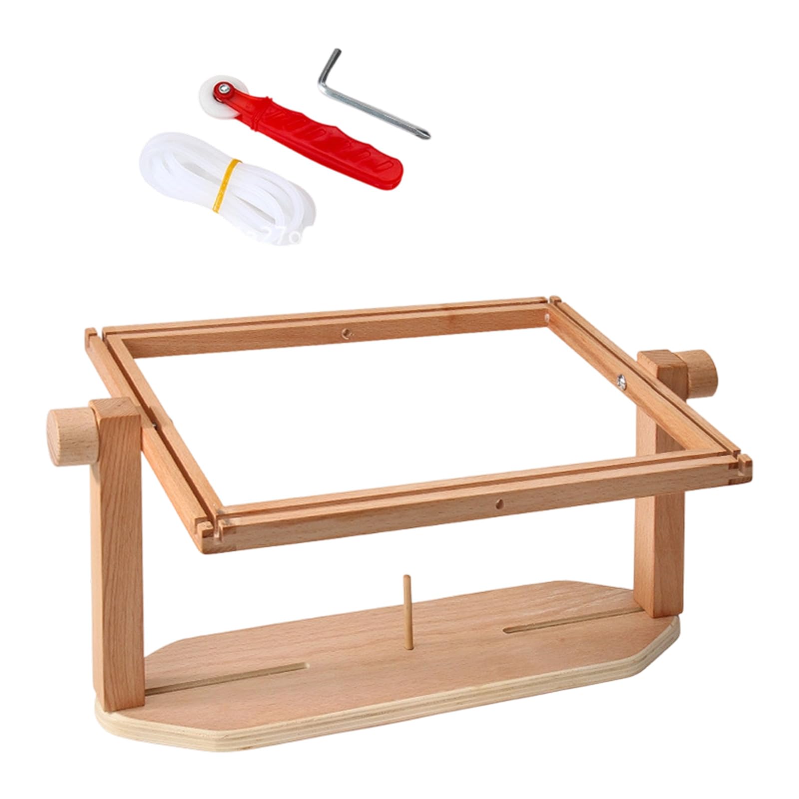 Wood Craft Frame Holder for Sewing Projects with Smooth Surfaces Wooden Embroidery Stand