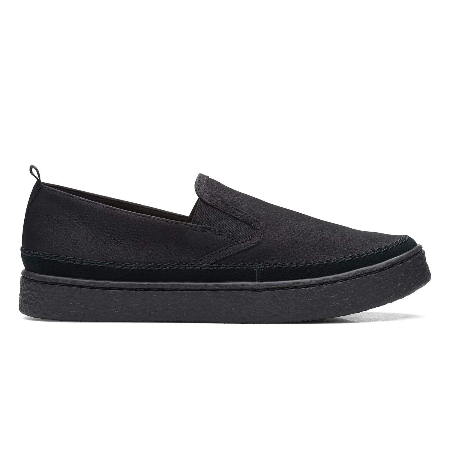 Clarks Womens Barleigh Slip Black Nubu Boat Shoes UK-8