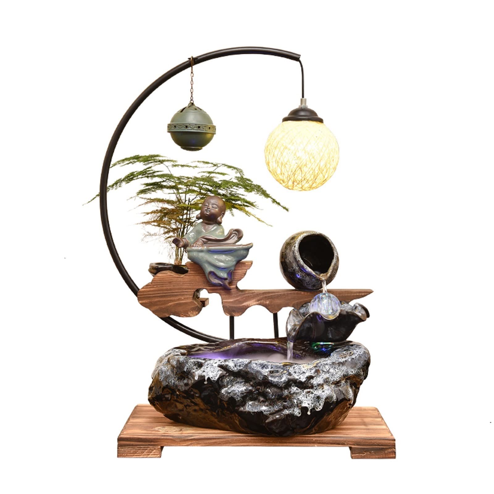 Incense Burner Ceramic Reflux Incense Burner Household Cone Elegant Holder Aromatherapy Waterfall Incense Burne