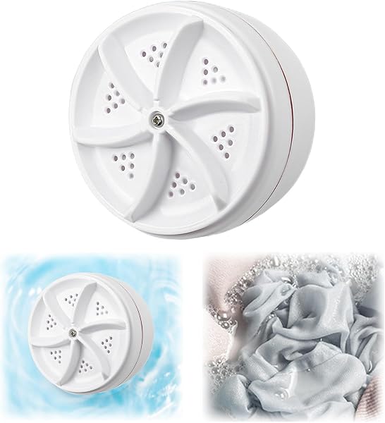 2026 Mini Lavavajillas portátil Lavadora Compacto para Camping Vacaciones de Negocios Viajes Smart Home Hogar (Blanco, 9 cm) - 3