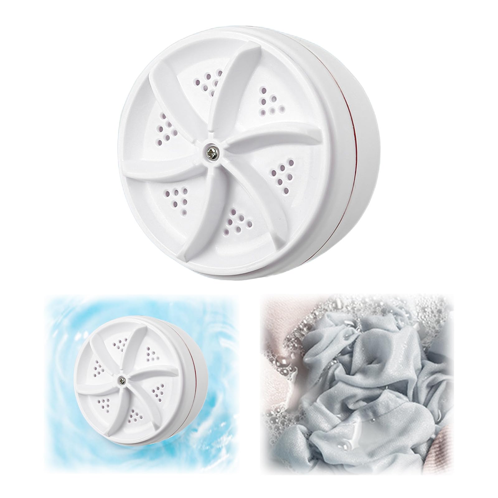 Mini Ultrasonic Washing Machine, Compact Portable Clothes Cleaner - View #2