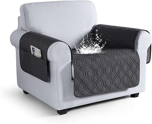 Miniatura 15 de VANSOFY Funda de Sofá, Fundas de Sofá Impermeables Lavables Forro Protector de Muebles Fundas de Asiento de Sofá Antideslizantes para Perros, Azul