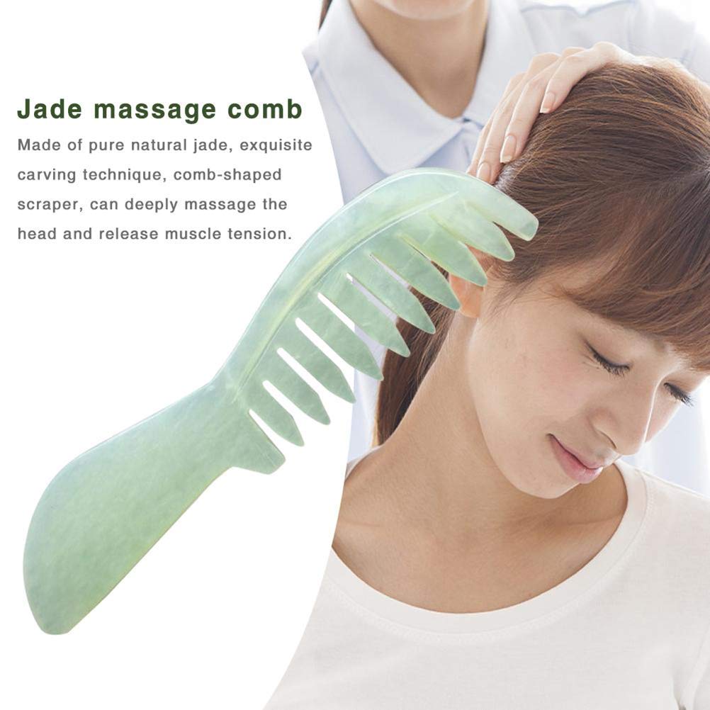 Twakom Comb, Gua Sha Brett, Gua Sha Jade Comb, Guasha Scraping Massage Tool, Acupuncture Skin Face Care - Image 4