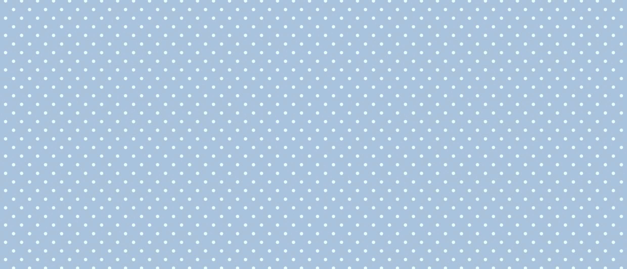 Home Expressions Small Light Blue (powder blue) and White Polkadot Wipe Clean Vinyl Table Cloth/Protector Textile Backing (140cm x 100cm Rectangle)