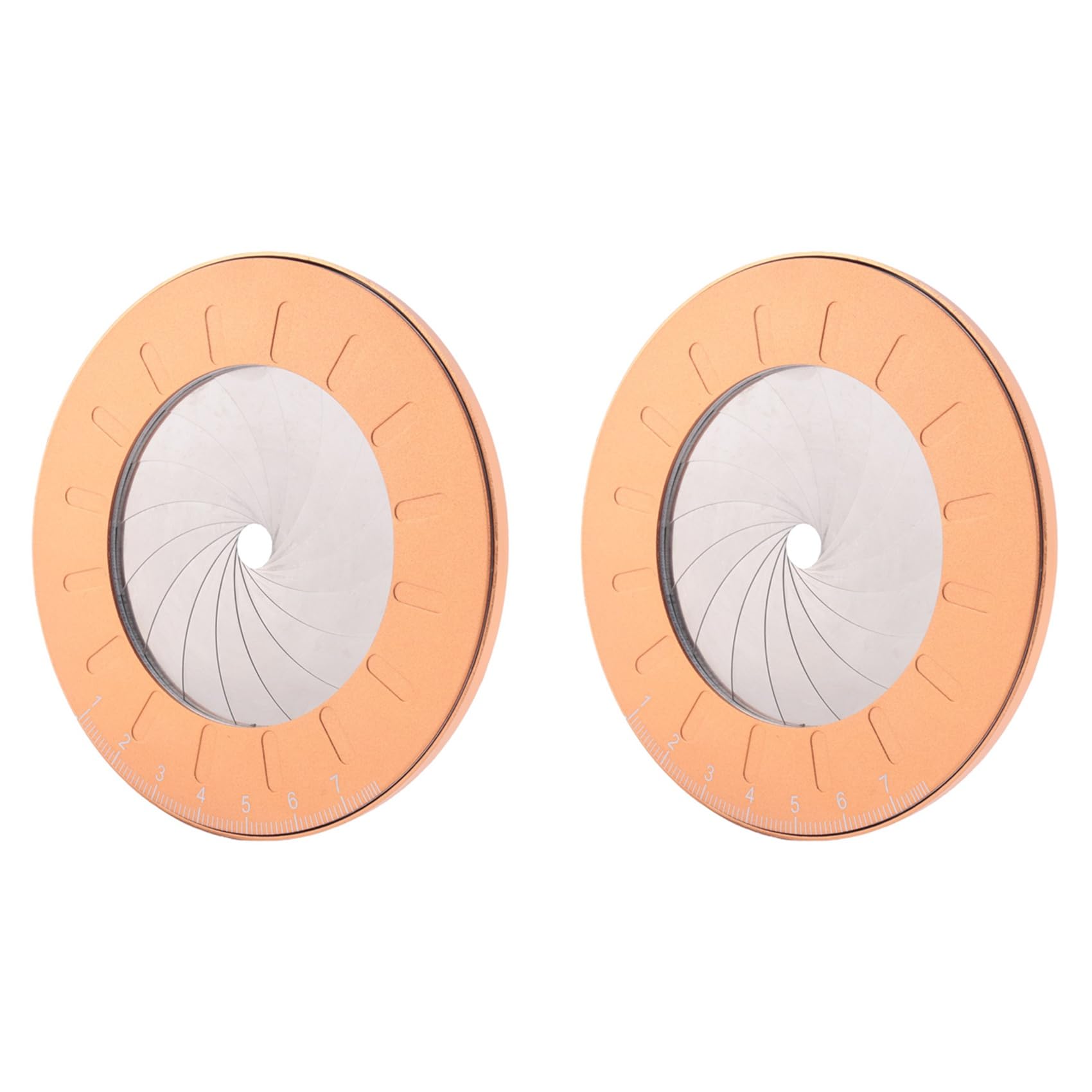 Jnchdghwa As Shown Adjustable Circle Drawing Ruler Tool, Professional Round Circle Drawing Tool, Measuring Ruler (2Pcs)