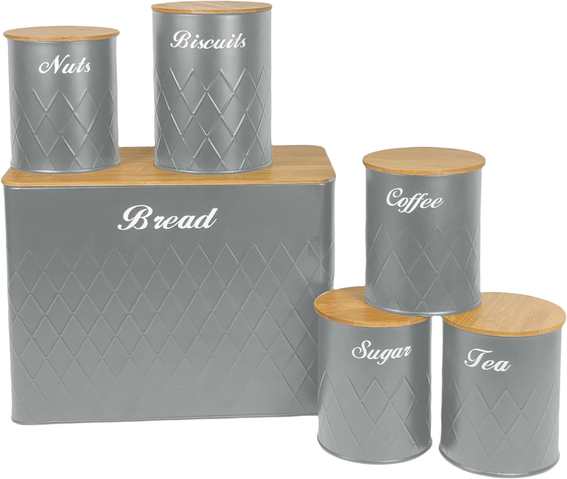 SQ Professional Dainty Roll Top Bread Bin and Canisters sets bread bins