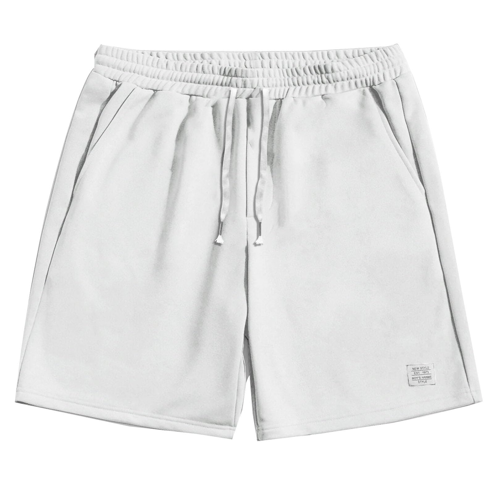 NATHGAM Mens Basketball Sports Shorts Casual Summer Comfy Sweat Running Workout Gym Shorts with Pockets and Elastic Waist
