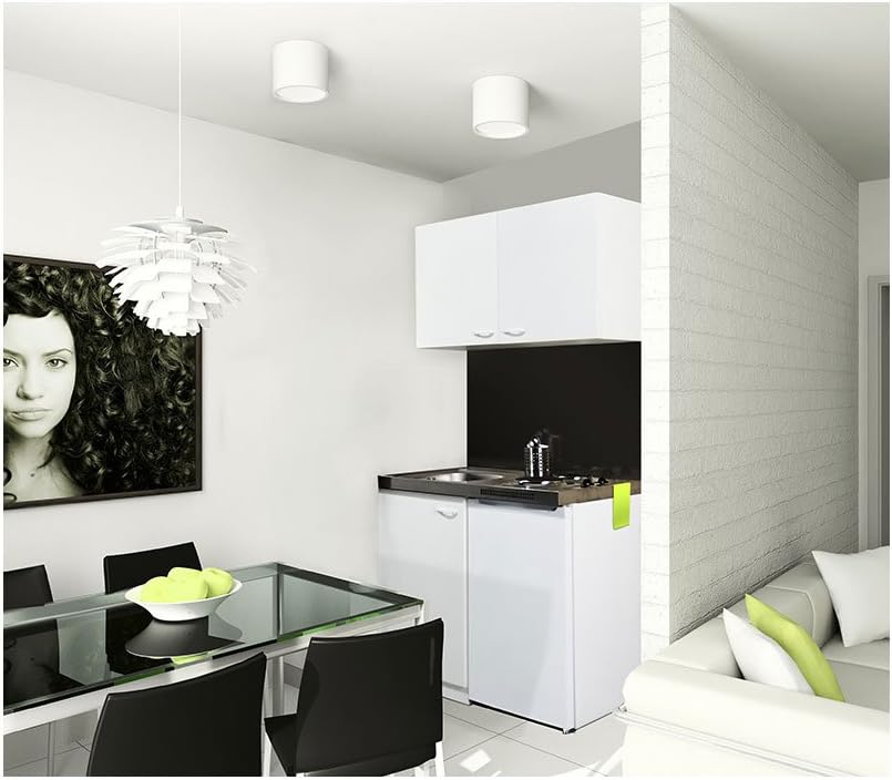 Respekta MK 100 WOS Mini Kitchen Unit Including Double Hob and Wall Units