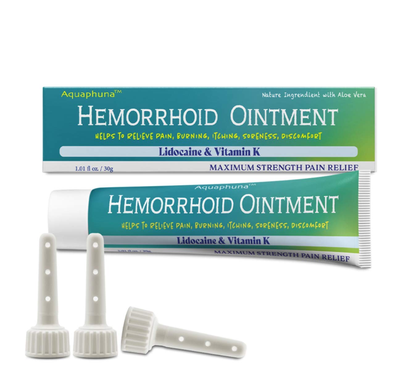 Aquaphuna Hemorrhoid Ointment Fissure and Hemorrhoid Treatment with 3