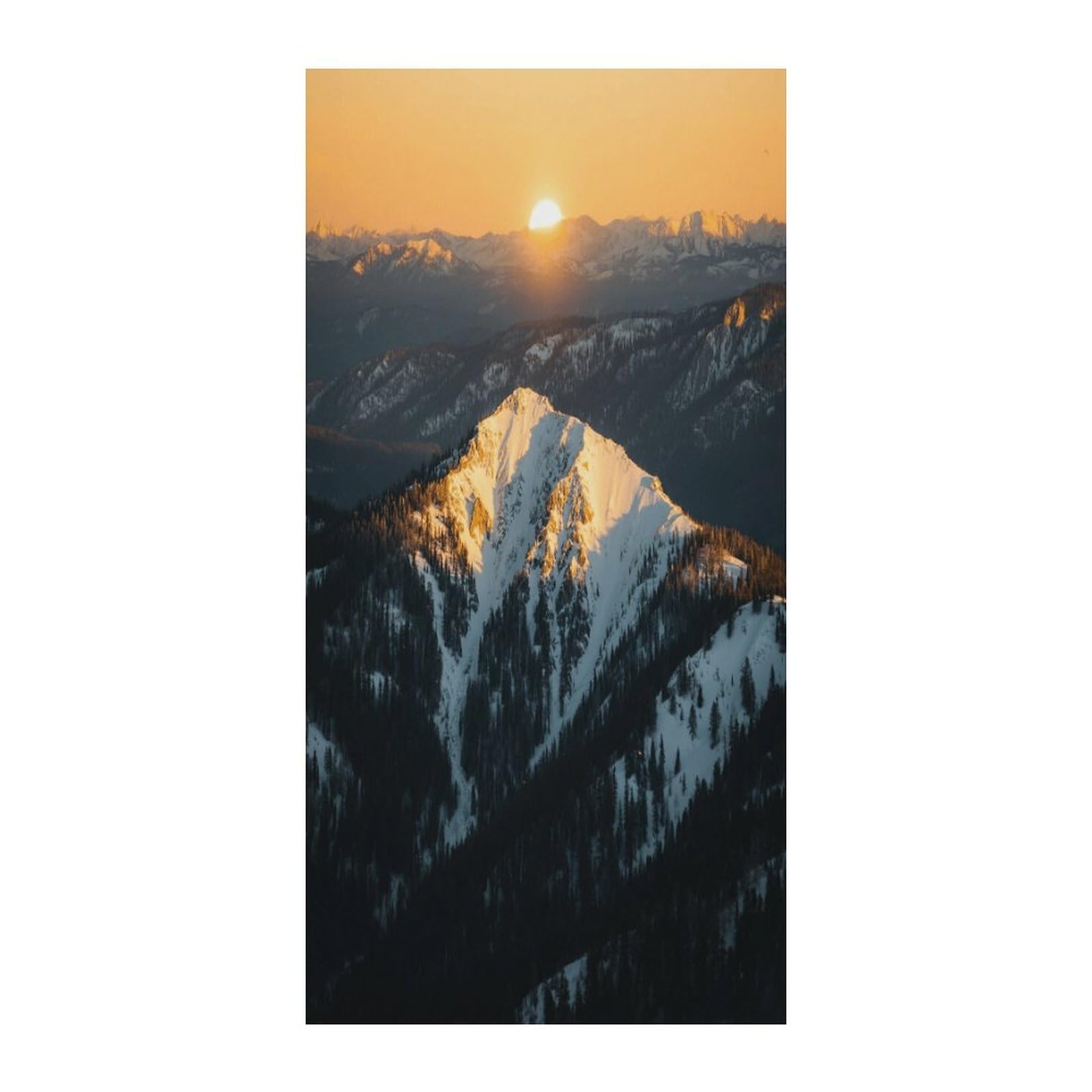 Fekiloot Style Rocky Mountains Door Curtain Room Divider Curtains