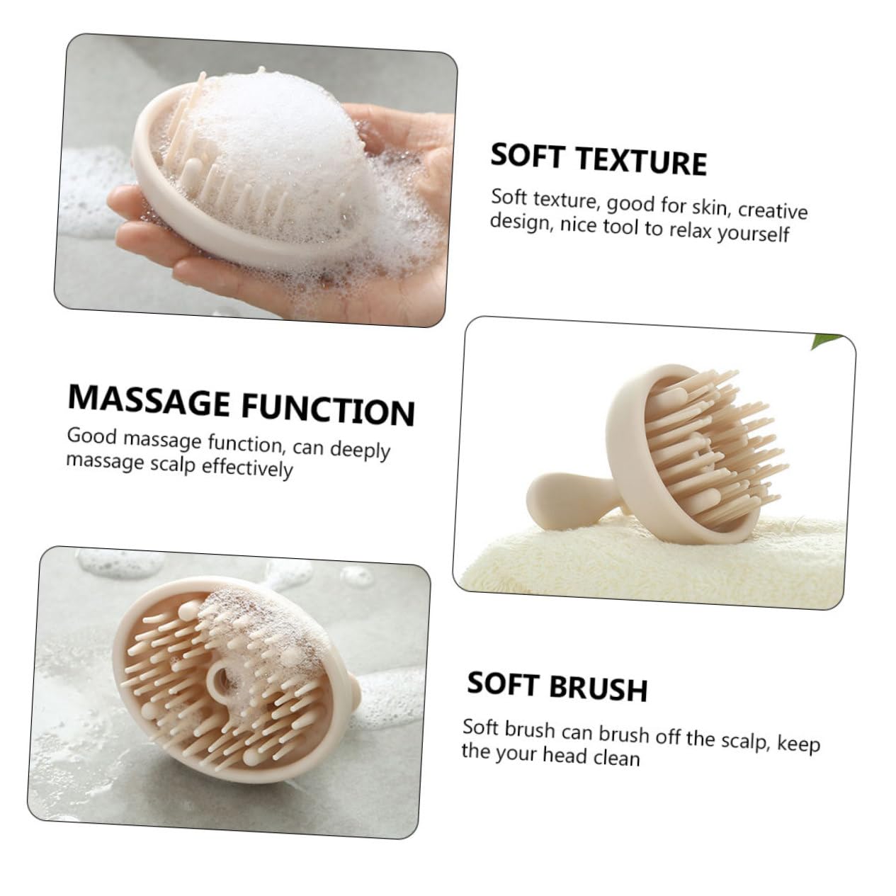 POPETPOP 4stücke Kopfhautmassagebürste Für Sanfte Haarwäsche Und Pflegewerkzeug Für Gesunde Kopfhaut Und Haarwachstum Leicht Und Tragbar Geschenkidee
