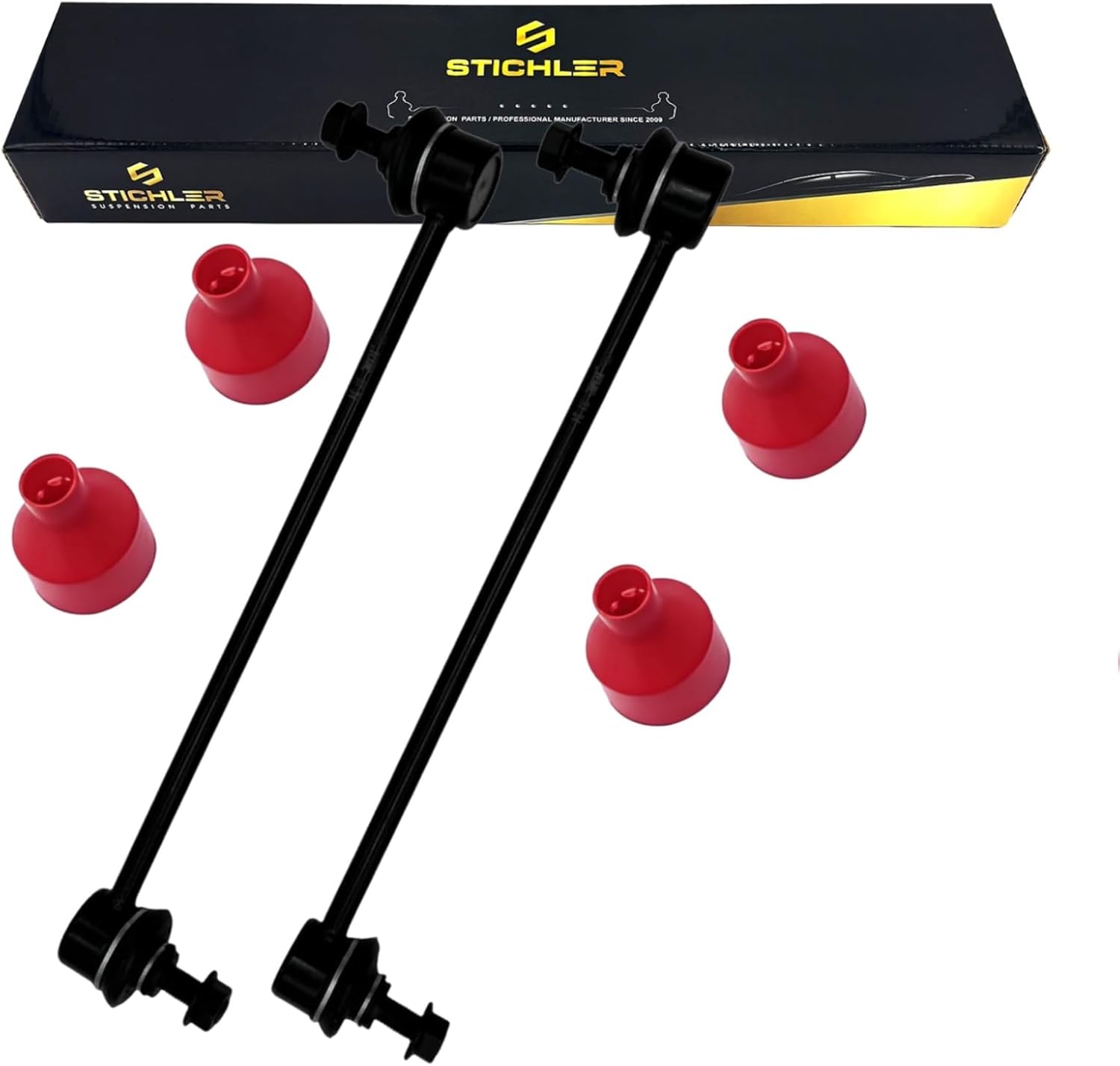 K750554 Front Stabilizer Sway Bar Links 2 Pcs Left Right Automotive Replacement For 2010-2013 Mazda 3 2012-2015 Ford Focus Escape C-Max 2004-2014 Volvo XC60 C70 S40 C30 V50 C80 XC70