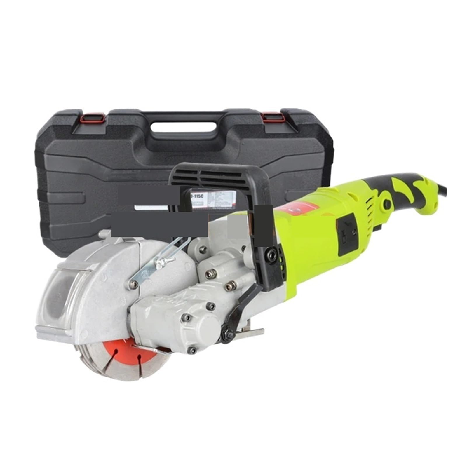 Pqlxjjyur One Color Electric Wall Chaser Groove Cut Machine 0-40Mm Slotting Steel Concrete Ground Dark Line Slotter Powerful Grooving