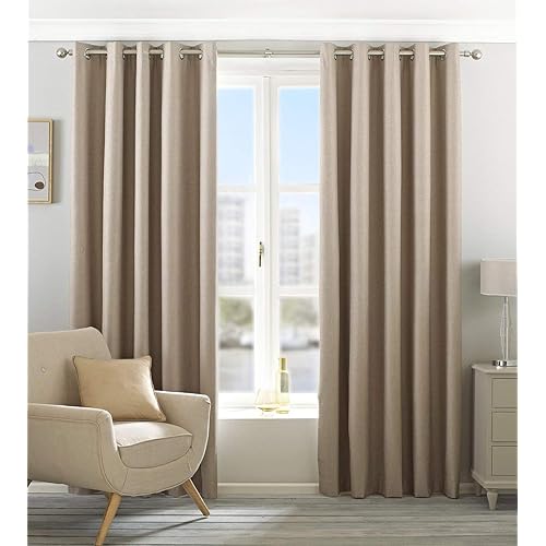 Brazil Striped Faux Silk Cream Beige Latte Lined 90 X 90 229cm X