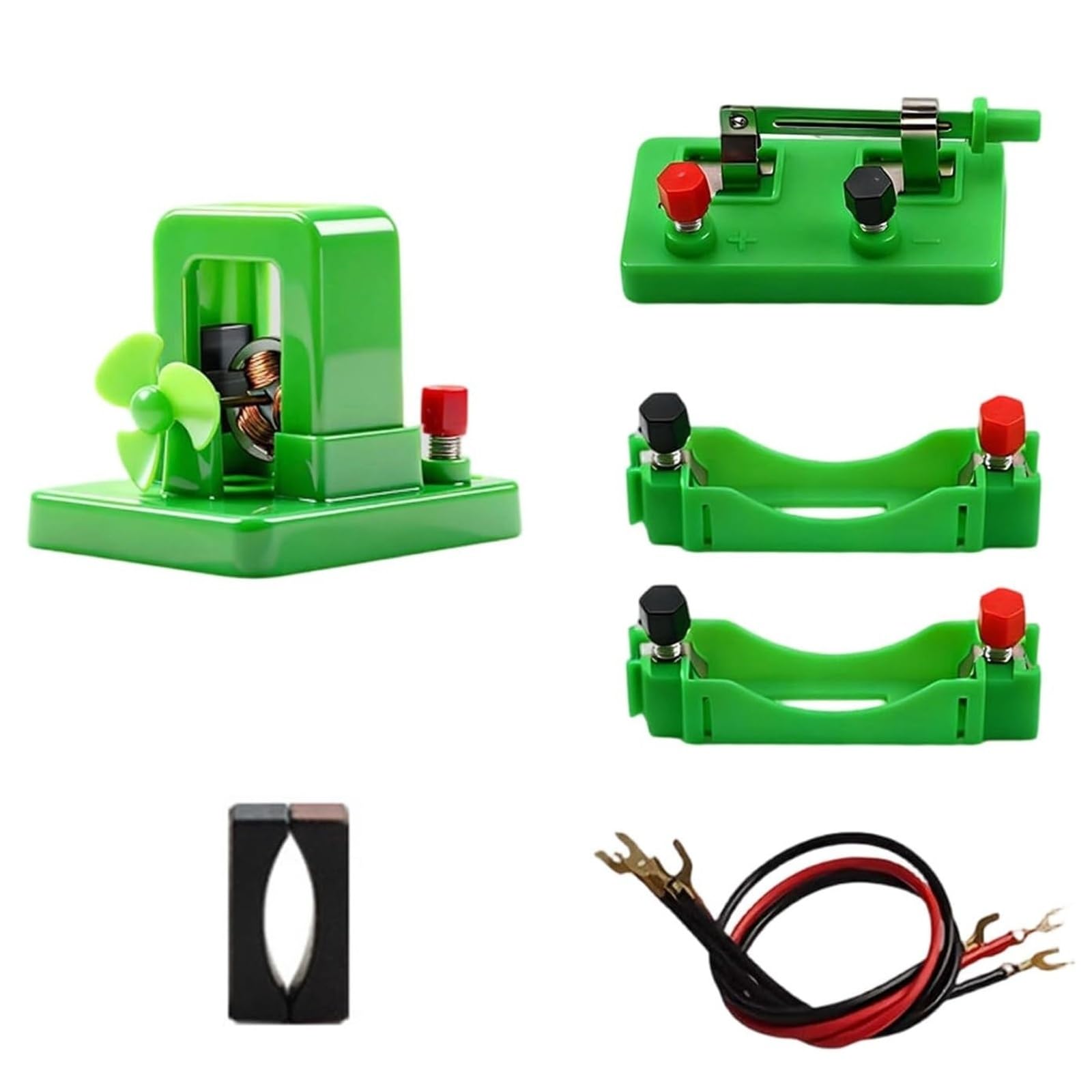 TIANQIHAO Open Split Dc Motor Model, Detachable Modular Electric Experiment Kit, Electromechanical Principle Demonstration Instrument, Physical Electromagnetism Teaching Equipment,