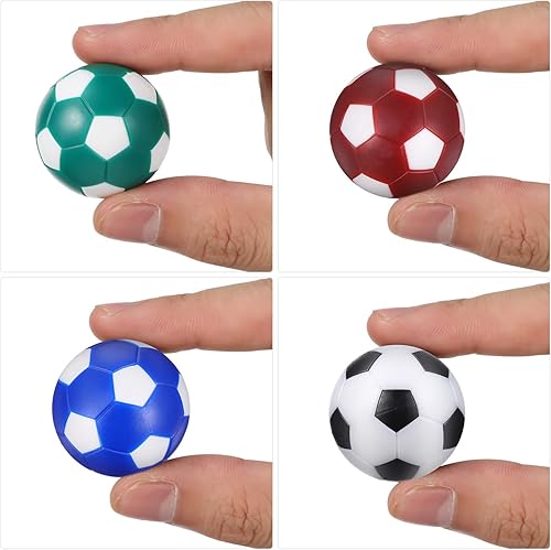 Miniatura 7 de Alipis 8 pelotas de repuesto de futbolín de fútbol para niños, mini futbolín, piezas de mesa de futbolín, juego de mesa de futbolín, accesorio de