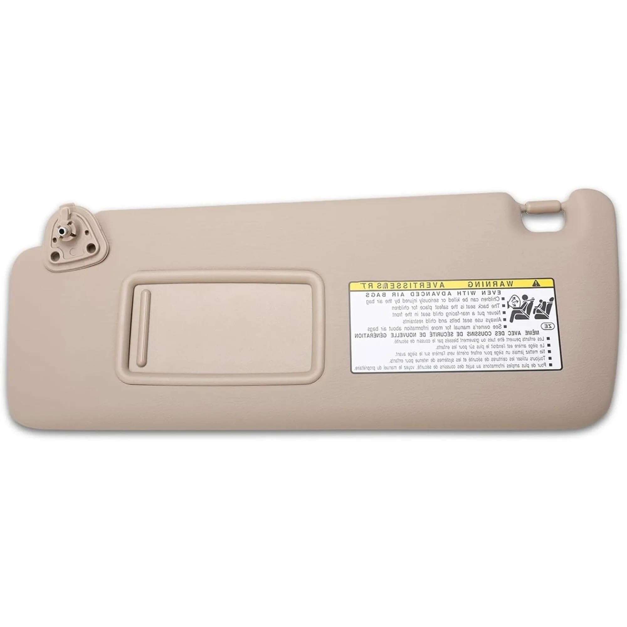 Tendine Parasole Auto Visiera parasole per auto per Toyota per Highlander 2004-2007 Pannello anteriore scudo bordo interno parte Parasole Parabrezza(Beige Left Side)