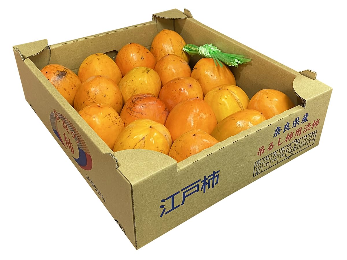 Amazon.co.jp: 奈良県産 江戸柿 （つるし柿） 国産 渋柿 (M～2Lサイズ