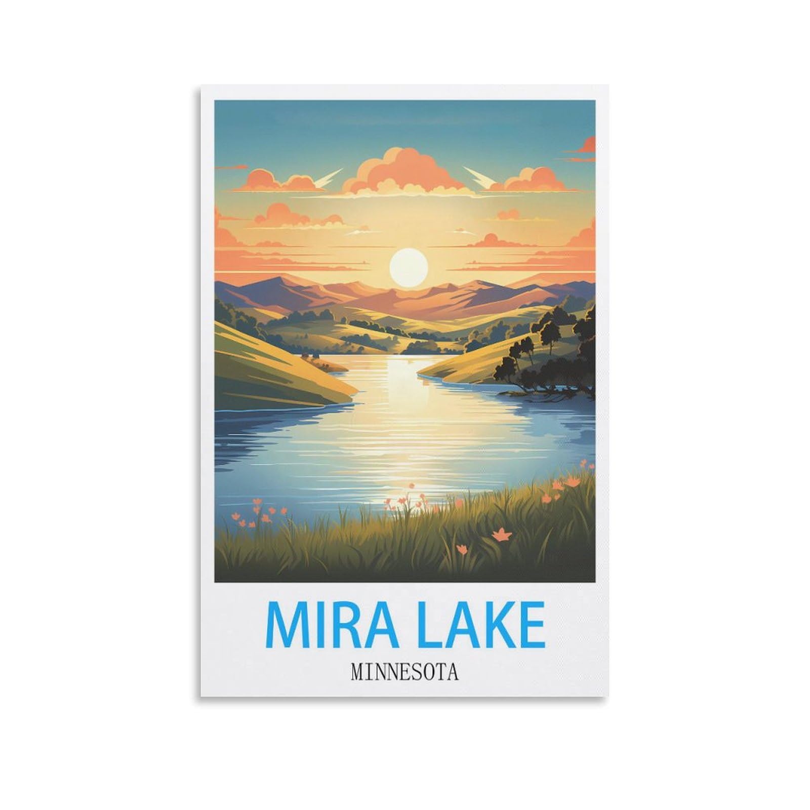 Metal Tin Sign Mira Lake Minnesotas Garden & Kitchen Poster, Inspirational Sign Home Wall Art Decor for Home Kitchen Bar Club Decoration 15x30cm