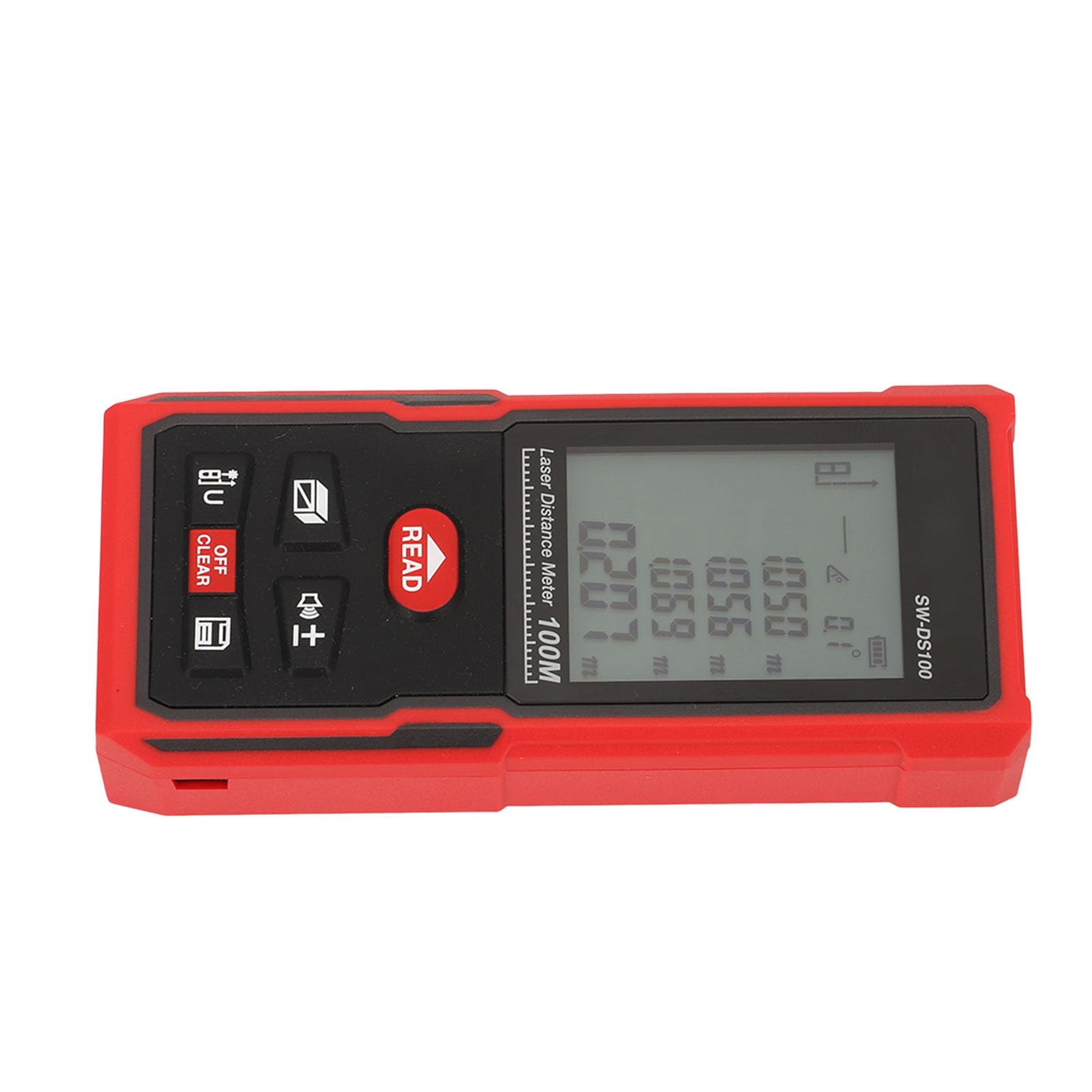 Medidor de Distancia Láser, Medidor de Distancia Láser Precisión de 2 Mm 630 a 670 Nm Calibración Automática Infrarroja para Fábricas (100 m/328,1 pies)