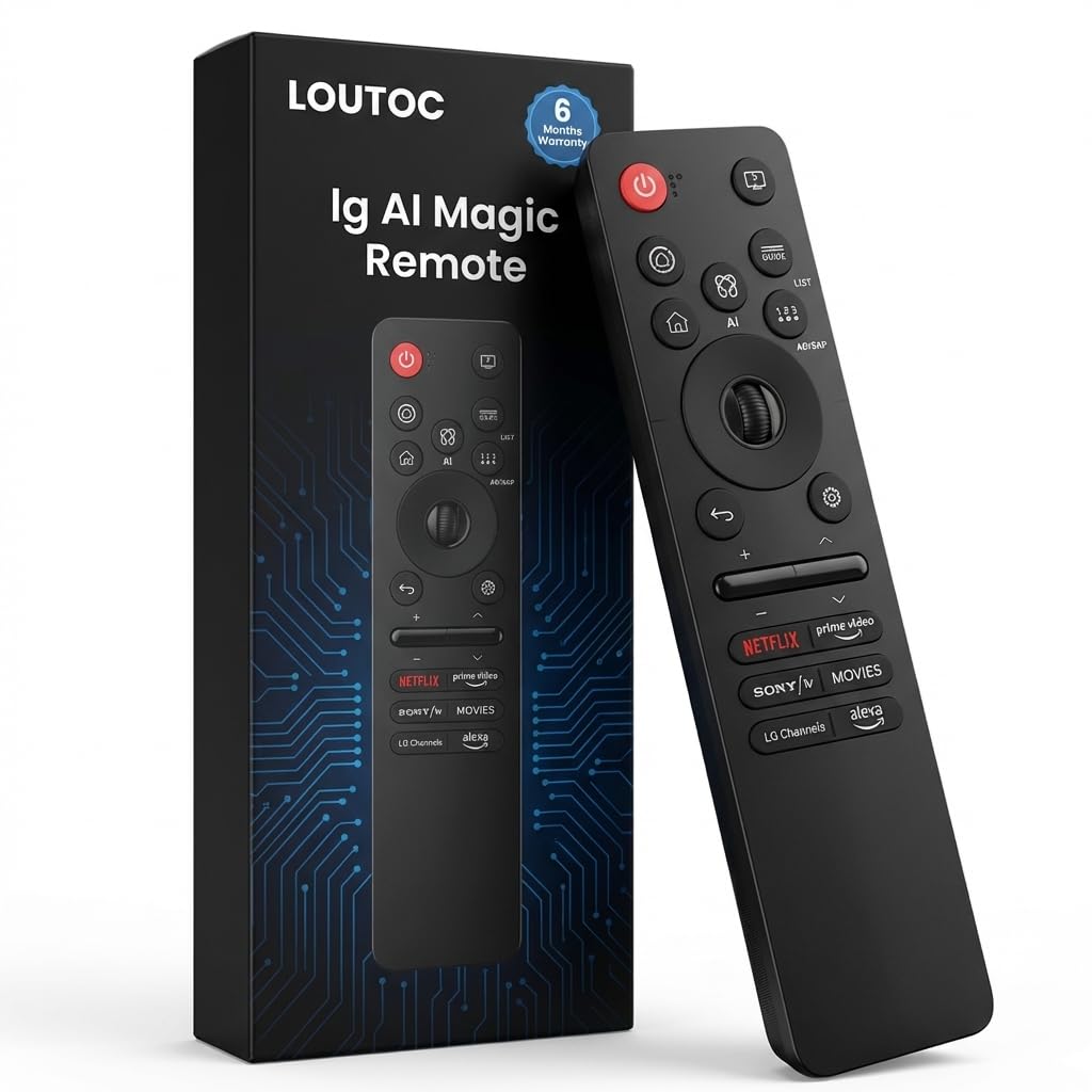 Original MR25 GA Ai Magic Remote Compatible with LG Smart TVs | Voice Control & Pointer Function | Smart TV Remote Replacement with Netflix & Prime Video Hotkeys | for OLED, QNED, UHD & 4K LG TVs-image-37