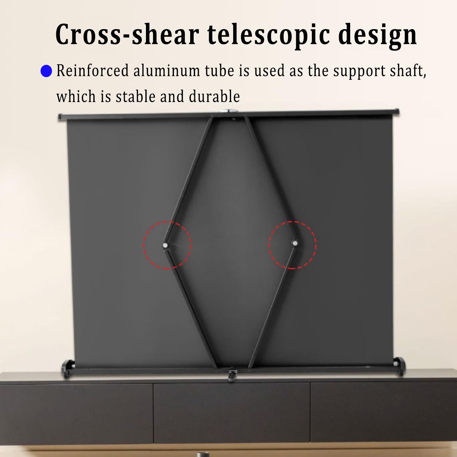 Proiettore Telo Portatile, 4K HD Schermo Di Proiezione, Telo Proiettore Portatile per Campeggio Ufficio Home Theater, Dimensioni Disponibili da 30,40,50 Pollici/16:9, 30,40,50 Pollici/4:3(16:9,30")