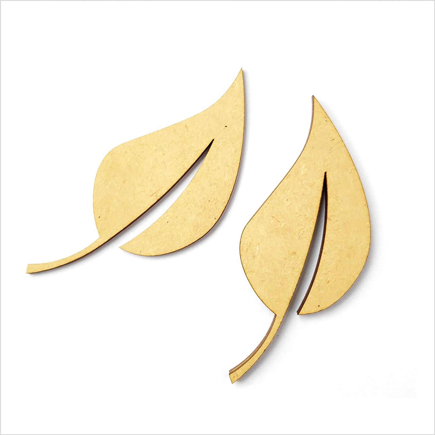 DIY MDF Leaf Craft Cutouts Plain MDF Blank Pack of 6 for Resin Art Painting & Craft Decoupage MDF Leaves Cutouts L x H 2 Inches x 4 Inches-image-41