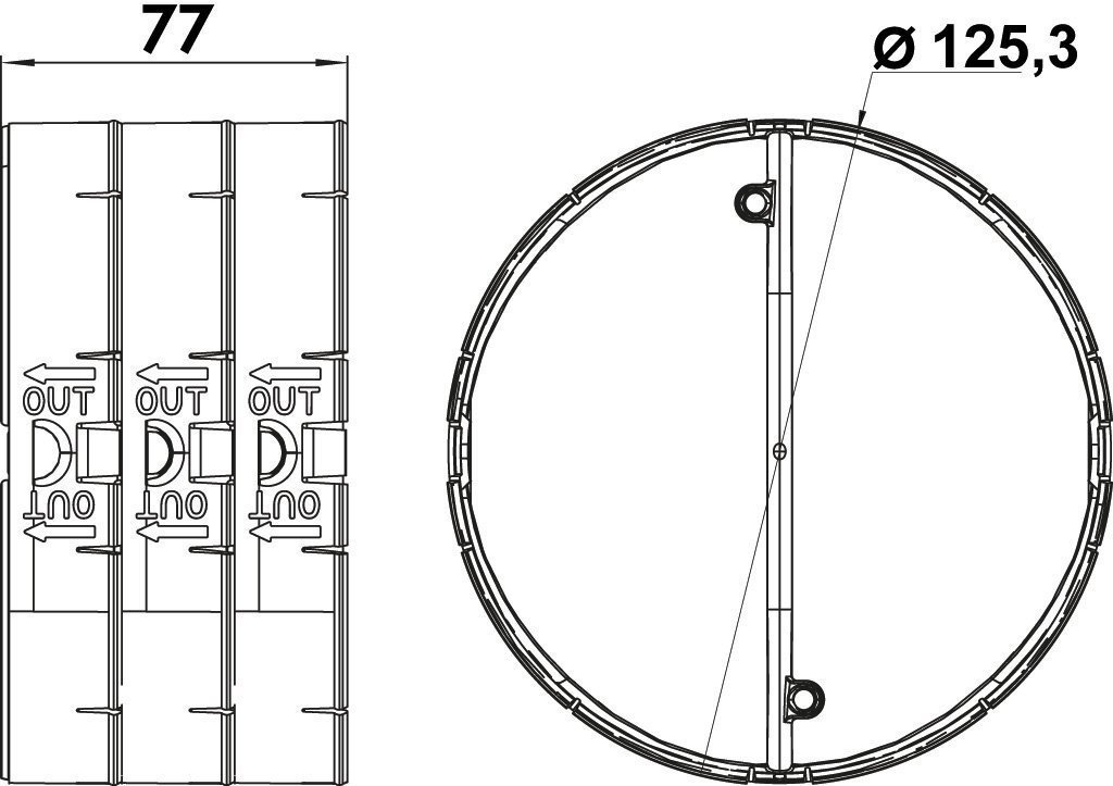 Clapet anti-retour Naber (4022049) - Boîte thermique/système de retention de la chaleur - Diamètre 125 mm