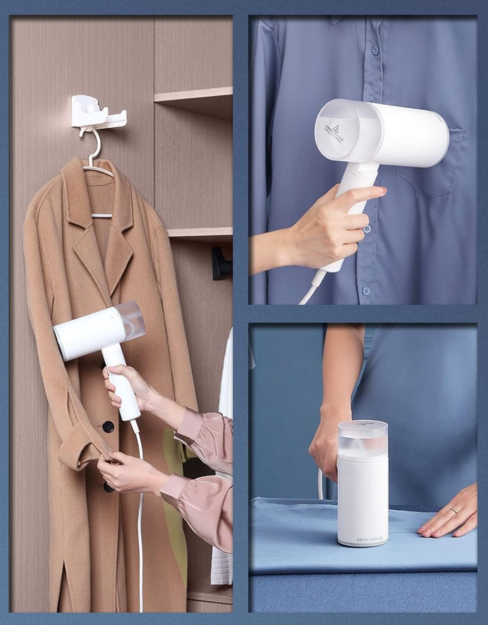 Handheld Steamer for Clothes, Horizontal & Vertical Steaming, 20s Heat Up, Foldable, Portable 1200W Fabric Wrinkle Remover