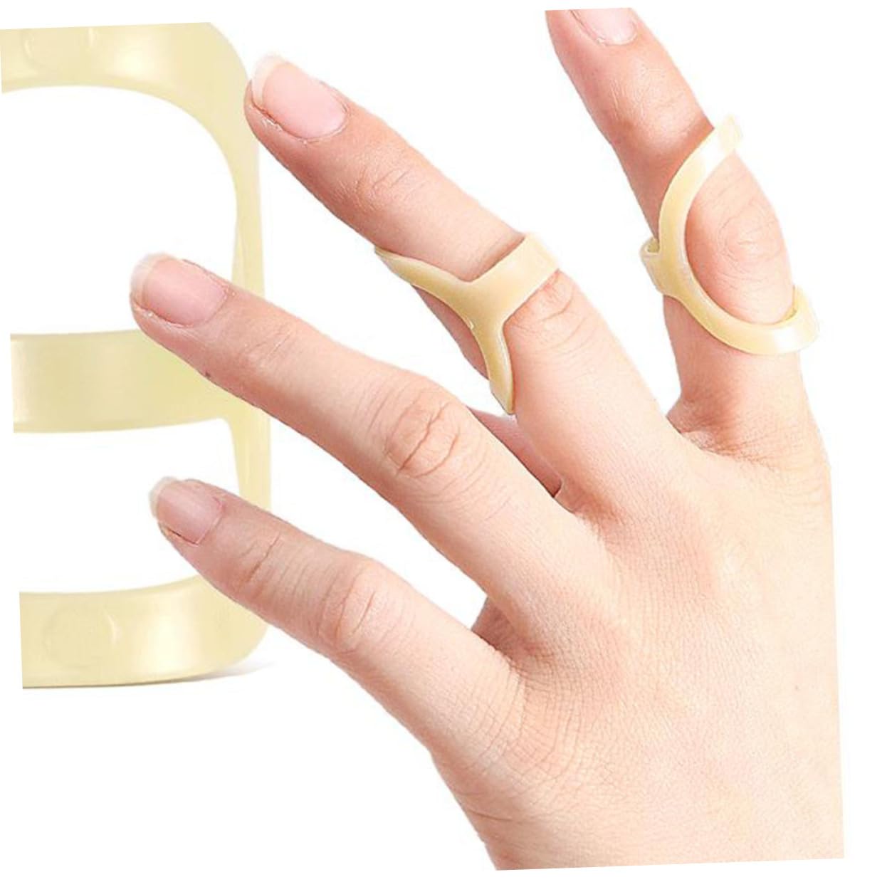 SAFIGLE 4pcs Finger Joint Splint Breathable Finger Correctors for Stability and Comfort Durable Material for Injury and Sports Support