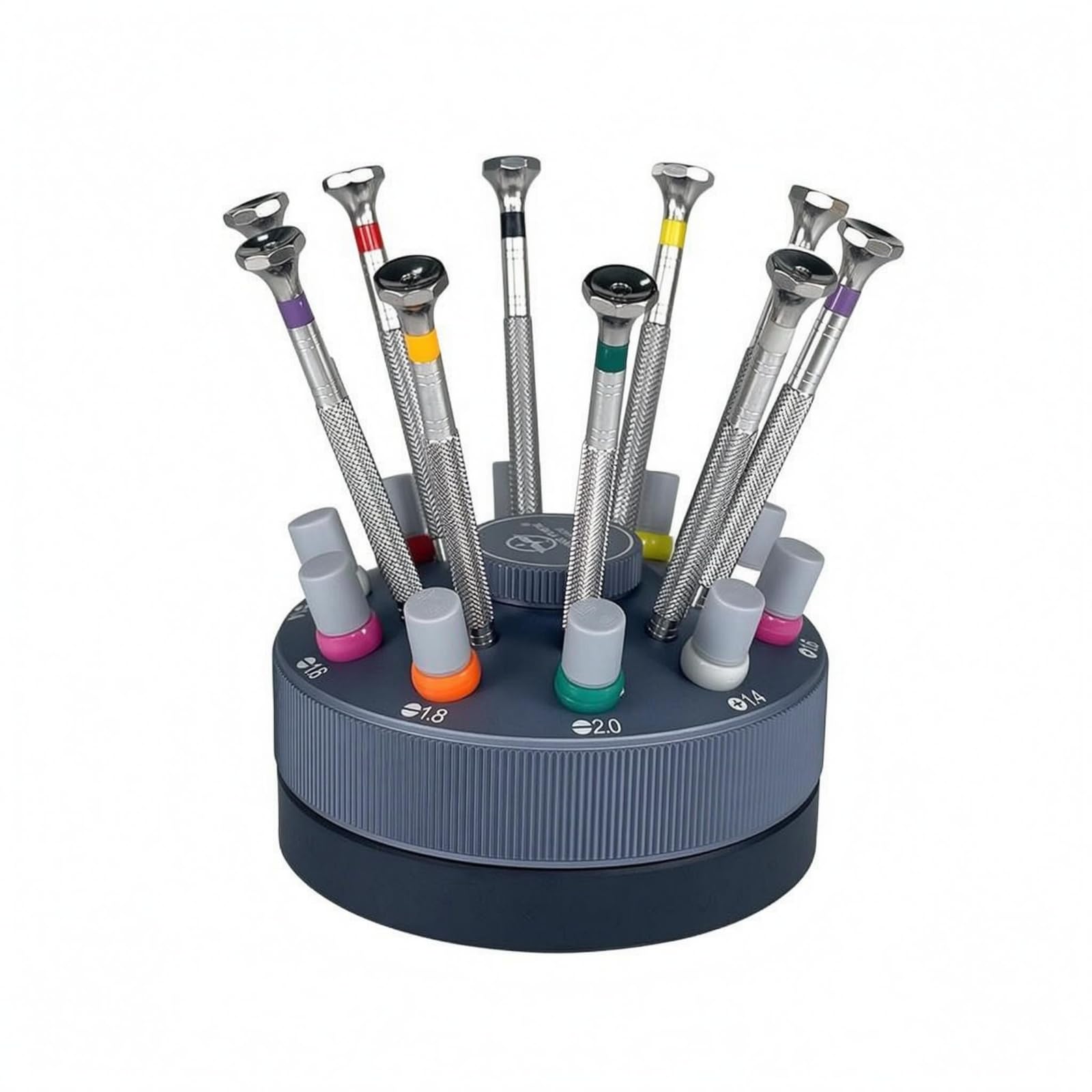 Set Cacciaviti Precisione Acciaio S2 Cacciaviti Precisione Uso Versatile Cacciavite Orologiaio, Set Di Cacciaviti GY007 Piccolo Ottagono Con Punte A Croce E A Taglio, Più 10 Punte Aggiuntive