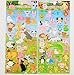 Funcoo 4 Sheets Cute Lovely Puffy DIY Decorative Adhesive Sticker Tape/Kids Craft Scrapbooking Sticker Set for Diary, Album (Cute Animals)