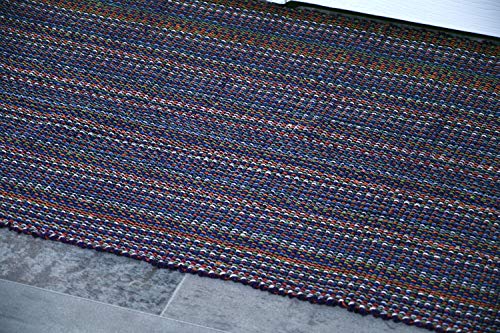 Mystiquedecors Purple 2X3' Door Mat Rug For Indoor (Set Of 2) Cotton Area Rugs For Home Entrance Kitchen Bathroom - Reversible Absorbent Machine Washable #TOP3