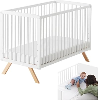 Cuna Colecho de Bebé Nuru Estilo Nórdico 120x60 cm con Kit