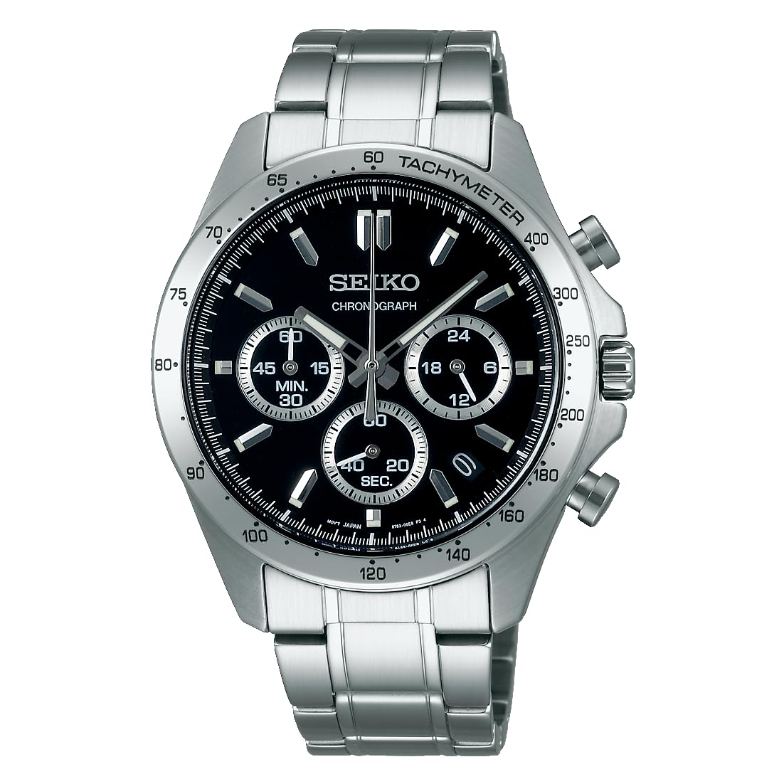 [セイコーウオッチ]SEIKO SELECTION SBTR013 メンズ腕時計 電池式クオーツ クロノグラフ 文字盤ブラック ステンレススチール | 日付カレンダー・24時針搭載