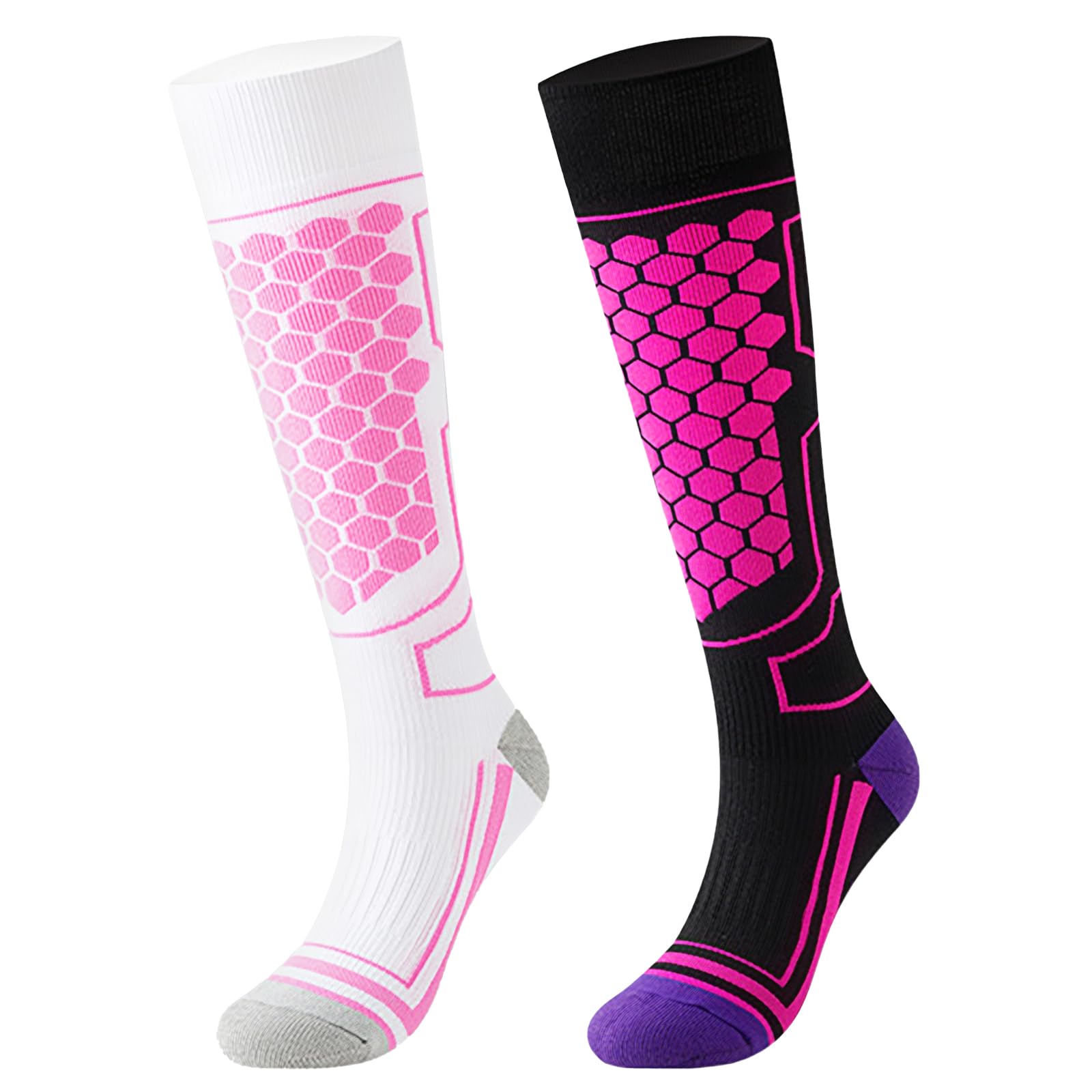 Calcetines Térmicos De Esquí Paquete De 2 Para Hombre y Mujer, Calcetines Invierno Frio Extremo, Para Esquiar, Snowboard, Deportes De Invierno Al Aire Libre