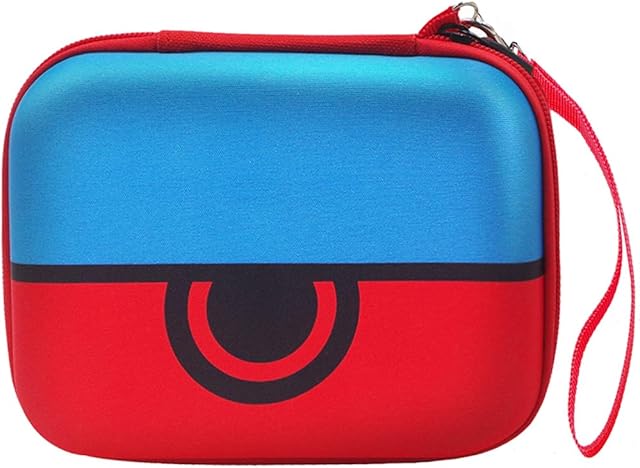COMECASE 400+ Cards Case Compatible for Pokemon Trading Cards with Hand Strap & Divider -(pokem_n Red)