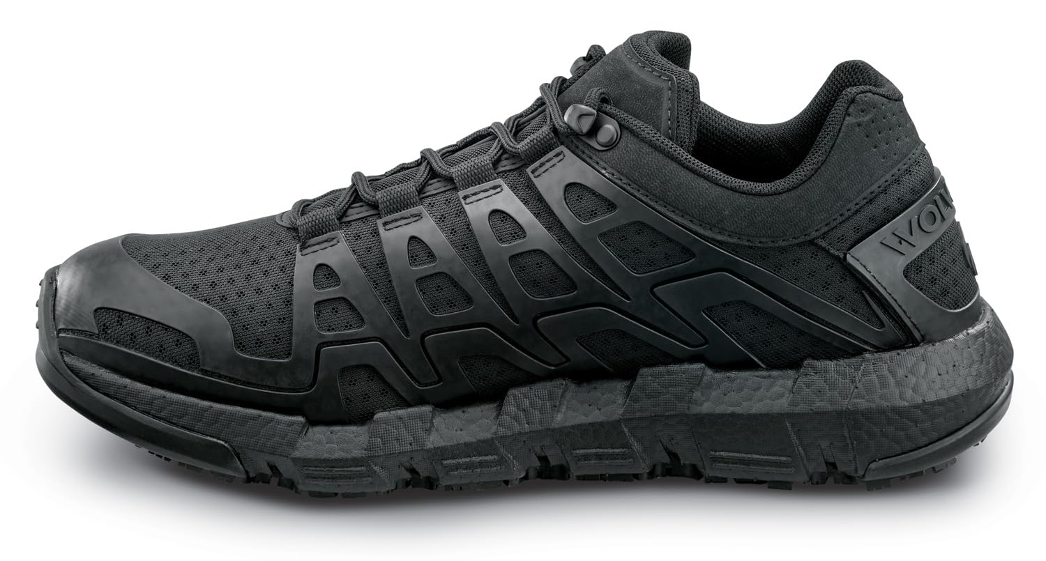 WOLVERINE Rev Vent UltraSpring, MaxTrax - Zapatos de trabajo atléticos para hombre, antideslizantes, puntera suave, EH,