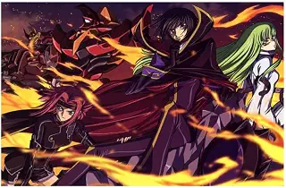 ダイヤモンド アートキット,Code Geass Lelouch of The Rebellion Kallen Kozuki, Lelouch Lamperouge Anime, 5D ダイヤモンドペインティング 塗装フルドリル手作り絵画刺繍手芸キット