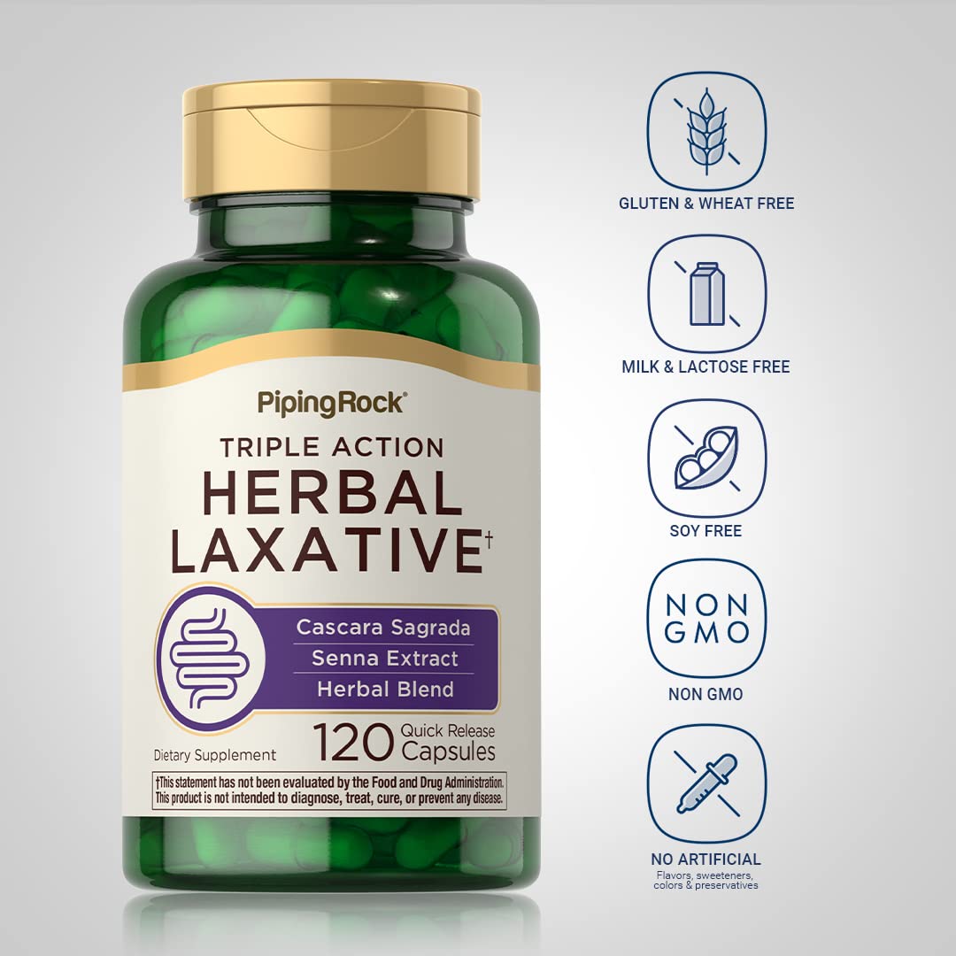 Piping Rock Herbal Laxative Capsules | 120 Count — Amazon image 3