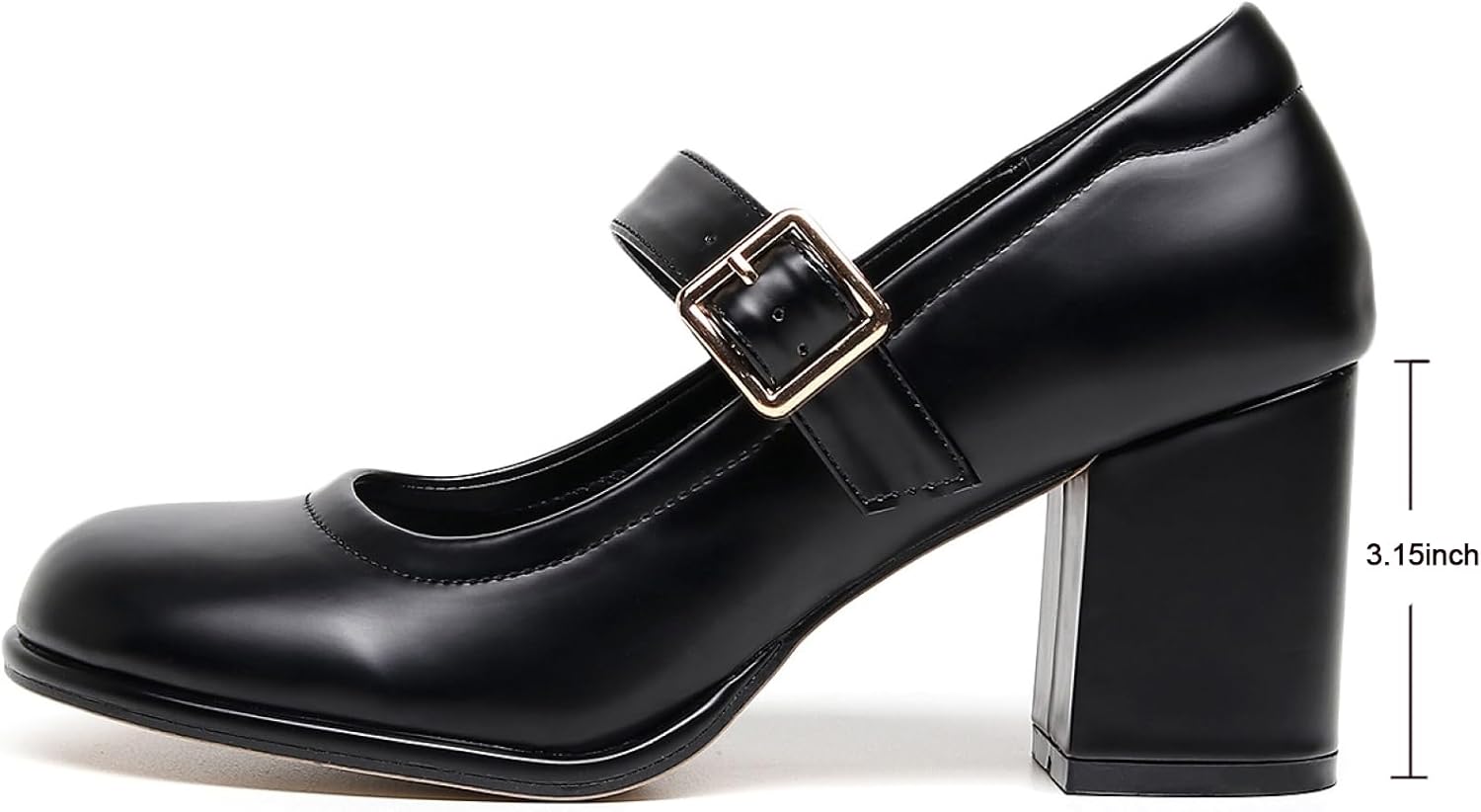 VenusCelia Women's Mary Jane Pump Heeled Shoe - Image 2