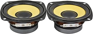 ARSMI 2pcs 3Inch Full Range Speaker 4Ohm 10W Gold Foam Edge Black Magnetic Multimedia Loudspeaker DIY HiFi 78mm Audio Speaker Bookshelf Speaker