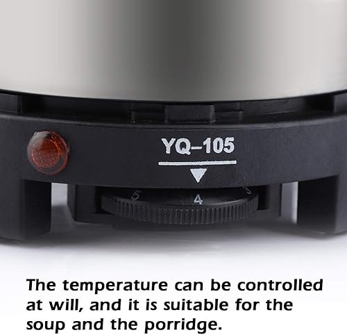 Miniatura 4 de Placa caliente eléctrica portátil de 500 W, bobina de calefacción grande de 5.6 pulgadas, estufa portátil multifunción para cocina, calentador