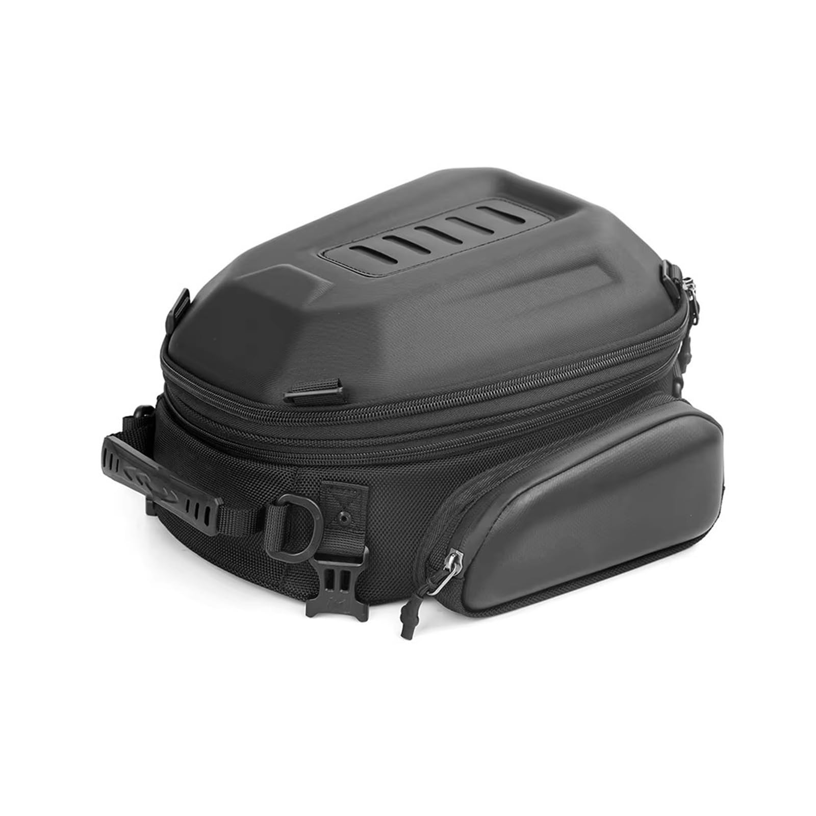 Borsa Posteriore Moto Borsa Viaggio Per Zaino Rivestimento Rigido Per Sedile Posteriore Motore 12-18 Litri(Matte Black)